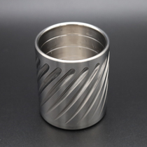 Hanko Machine tactical style titanium alloy TC4 water cup glass storage container pen holder capacity 140ML