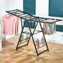 Clothes hanger floor folding indoor home balcony baby clotheshorse mobile wing sandhanger sunburn Quilt God