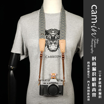 cam-in fashion Colorful Weave Camera Braces Zhou Jeren New Song Mv The Same Photography Single Counter Microsheet Shoulder Strap