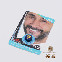 longoni blue leather head Italy imported Dragon Guni head nine ball bar black eight head