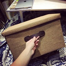  Box storage box Finishing book box Foldable dormitory with books classroom High school students textbook storage