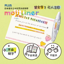 Japanese Plus Prussian fluorescent grooming with mojiliner text color lace Handbook correction decorative band