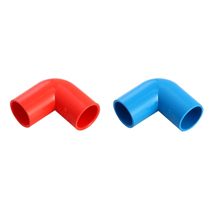 Foshan Rifeng PVC accessories threading protective sleeve red and blue color home decoration pipe 16 20 equal diameter elbow