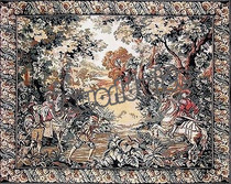 American tapestry tapestry home art Belgian hunting scene decorative painting exquisite living room European style