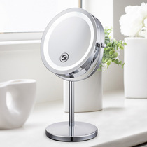Europe and the United States 7 inch LED makeup mirror desktop lamp double-sided beauty dressing HD at 10x magnification battery