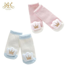 British baby socks NA41111-88-2 baby non-slip thick socks with Bell