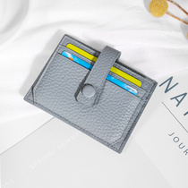 NewBring card bag a piece of style zero money bag genuine leather multi-position female slim slim slim mini-card minimalist