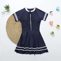 Korean version of the college style girl swimsuit