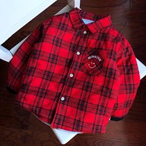 M-1800 cotton sandwich boys warm shirt winter thick shirt-12 20