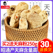 Tianma 500g Yunnan Zhaotong Xiaocaoba dry Chinese herbal medicine fresh non-grade wild sliced Tianma powder