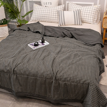  Japanese washed cotton summer quilt Summer thin quilt Summer cool quilt spring and autumn quilt single double summer air conditioning quilt core