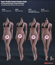 PHICEN 1 6 soldiers wrapped steel bone female body wheat color S02A S06B S09C S12D spot