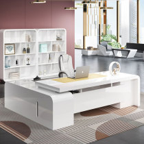 Baking Lacquer Big Bandae Bosses Table Presidents Table Minimis Modern Office Furniture Light Lavish Commercial Creative White Tables