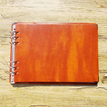 A4 horizontal high-end board clip-type loose-leaf original new high-end thick binder book Cornell square 5r efficient notebook reading notes horizontal financial bookkeeping blank book