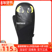 2022 new leather ski glove singleboard double board waterproof grinding and warm stuffy gloves