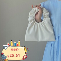 Deer BAG STUDIO DEER Deer Mini Yunduo Bag Woman 2020 New Soft Leather Pleated Bag Girl Recessed