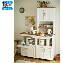 Japan-style Solid Wood Dining Side Cabinet Tea Water Cabinet Bowls Cabinet Kitchen Containing Cabinet Microwave Dining Room Glass Cabinet minimalist Hyundai