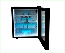 Glass door with lock small refrigerator kindergarten food sample cabinet hotel office fruit refrigeration small display cabinet