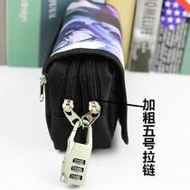 Gift multi-function pencil bag 567 pen box cylinder animation double-layer four-layer assassin Wu six seven stationery box password