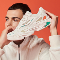 361 daddy shoes mens shoes 2021 Autumn New retro breathable leather stitching fashion ns trendy shoes casual shoes men