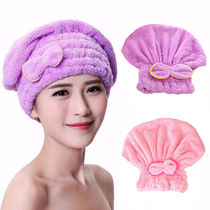 Dry hair cap Absorbent dry hair towel Quick dry hair thickened head towel Cute shower cap woman