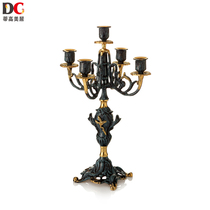 Tigao Meiju creative luxury high-grade all copper candlestick decoration craft living room bedroom ornaments 95-4025