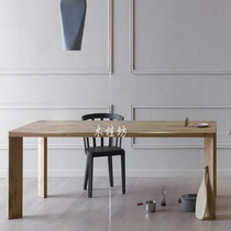 Nordic solid wood dining table simple rectangular conference table creative designer Workbench desk personality office furniture