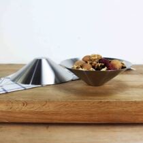 High Forcing Bull stock 18 10 Stainless Steel Dry Fruit Saucer Dish cake Sweet Dish Snack Bone Saucer Saucer Dish Snacks