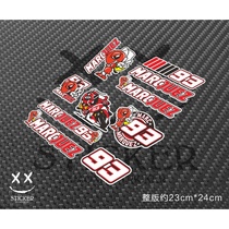 XX sticker 93 Marquis MARQUEZ Moto GP Helmet Sticker Moto Sticker Reflective Sticker