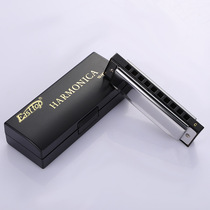 EASTTOP Oriental 10 Hole Blues Harmonica Adult Students Children Beginner Blues Harmonica