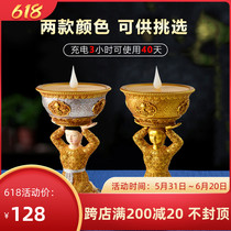Electronic ghee lamp LED for the Buddha lamp charging home smoke-free and environmentally friendly for the lamp Buddha front for the lamp candle holder