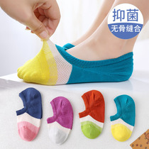 Children socks Spring Summer thin Mesh Pure Cotton Boy Boat Socks Breathable Invisible Socks Girl Great Boy Shallow and bacteriostatic