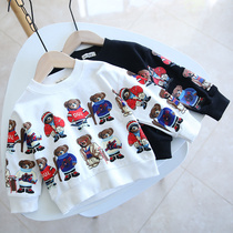 Baby Sweater 2022 spring dress children boys base shirt baby cartoon long sleeve T-shirt childrens coat 1195