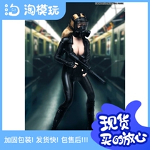 Spot TYM137 1 6 tight sexy one-piece locomotive womens leather clothing female soldiers clothing accessories without body