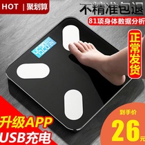 Body fat scale okok measuring fat smart Bluetooth electronic scale Home Weight Libra connects mobile phone female mini-scale