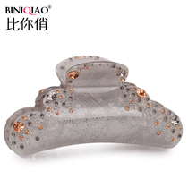 Rhinestone hairclip grab clip large clip Korean hair accessories female head jewelry medium hair grab hair claw hair card mother plate