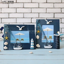 New products Mediterranean Creative photo frames handmade Old home Desktop Decorative Pendulum wooden 5-inch swinging tables