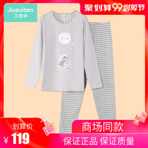 Long-term childrens autumn clothes and autumn pants spring and autumn boys underwear set cotton lycra thin undercover underwear