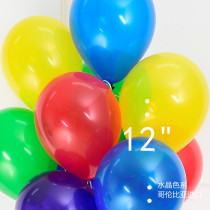 12 inch 30cm crystal color translucent round latex balloon ball imported birthday party hipster children