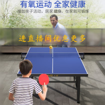 Sanxi new folding mobile adult standard table tennis table Indoor household table tennis table case small rainbow