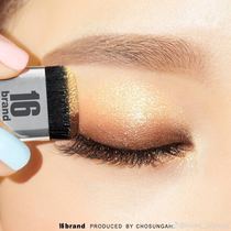 Korean 16brand double color gradient pearlescent belt brush lazy eyeshadow beginner waterproof non-dizziness