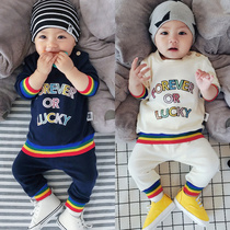 Baby Spring Clothing Spring Autumn Mens Bao Clothes Baby Suit Infant Ocean Gas Spring Men 0 One Year 1