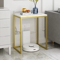 Light and luxurious sofa corner a few high legs small square table Living room sweeping machines National Peoples Congress Stone Irock board Tea sides Several shelves