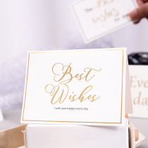 7 Eve Valentines Day bronzed solid birthday creative thanks to the card message Teachers Day Fathers Day Blessing Envelope Cards