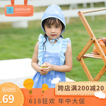 2022 new childrens princess swimsuit girl conjoined toddler swimsuit female baby not even dress swimsuit