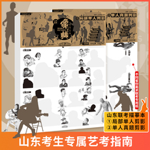 Shandong Fine Arts Joint Examination Sketch Describe this character single person real question partial silhouette art test targeted training art test