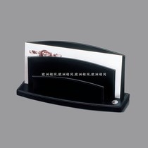 Spanish import Bandai stationery EL CASCO Kasick black leather letter shelf documents rack upscale business stationery