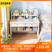 Desk Bookshelf Integrated Brief Home Computer Desk Small Family Type Bedroom Student Writing Study Desk Self Study Narrow Table