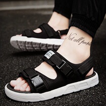 Mens sandals 2021 new personality outdoor wear ins dual-use summer beach sandals mens trend Korean version