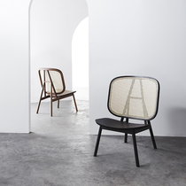 CANE Lounge Chair Series Solid Wood Rattan Leisure Chair Modern Simple